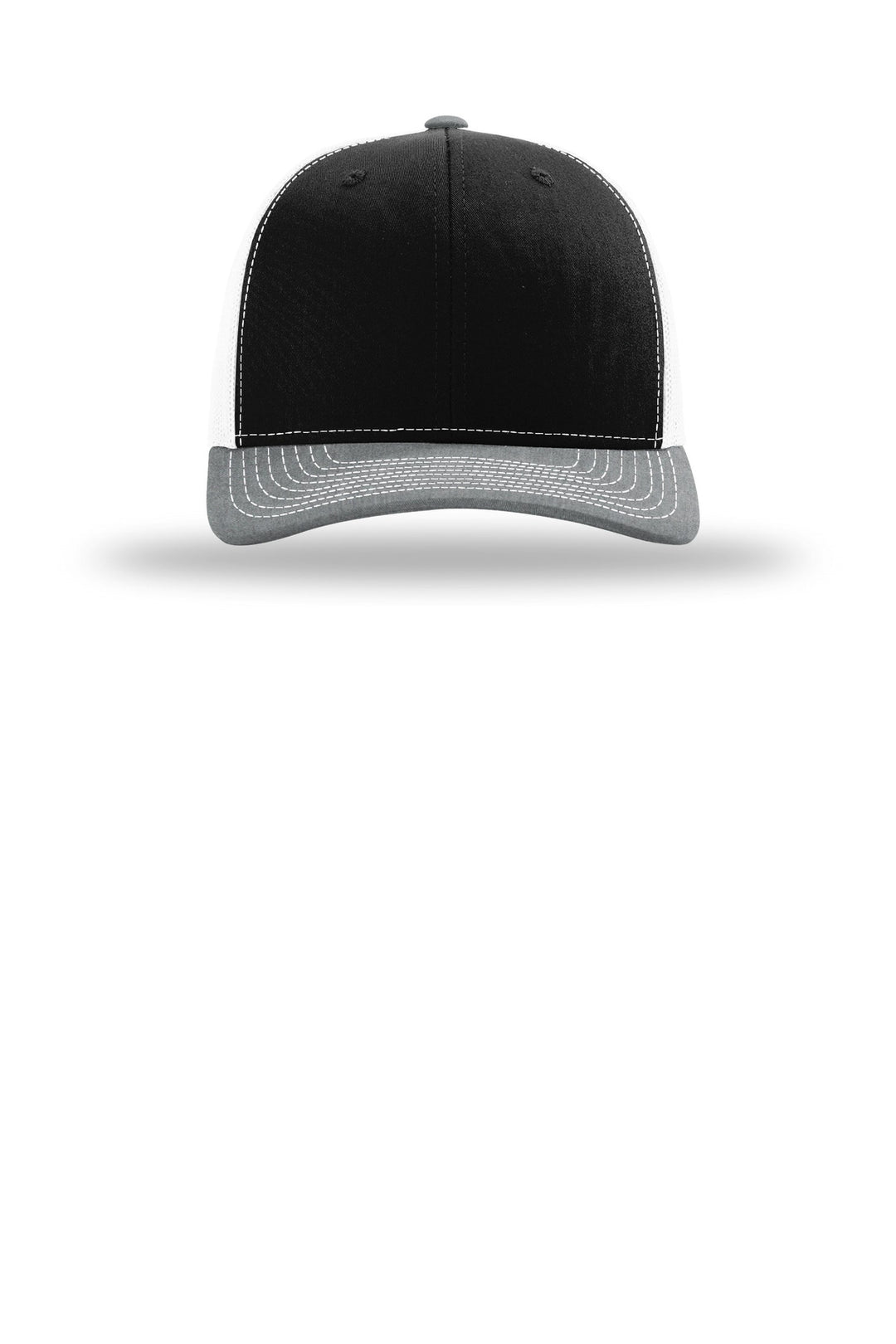 Richardson 112 Black/ White/ Heather Grey front