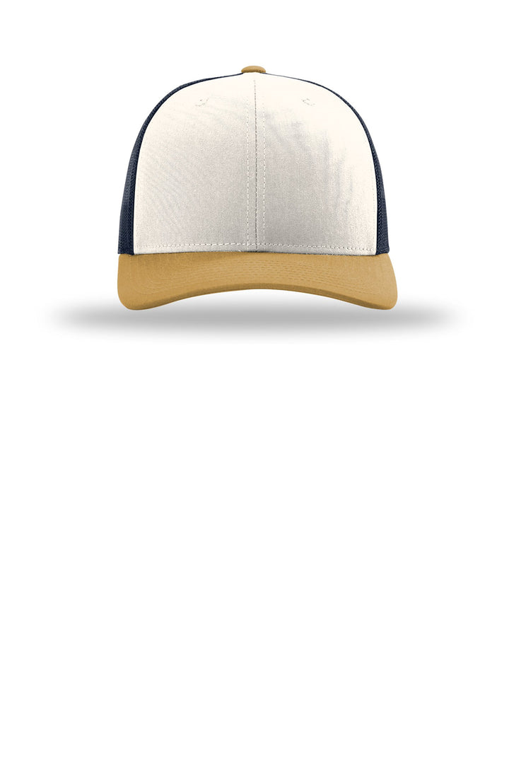 Richardson 112 Cream/ Navy/ Amber Gold front