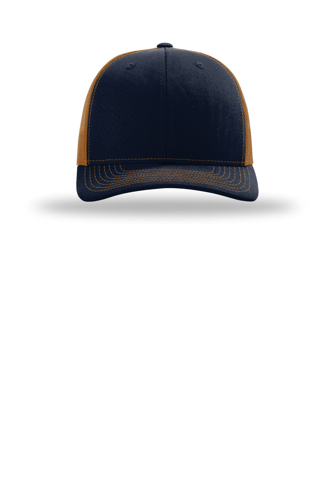Richardson 112 Navy/ Caramel front