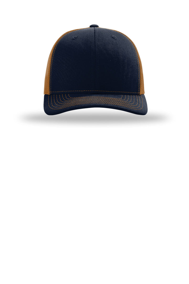 Richardson 112 Navy/ Caramel front