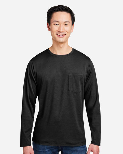 Harriton Unisex Charge Snag and Soil Protect Long Sleeve T-Shirt - M118L