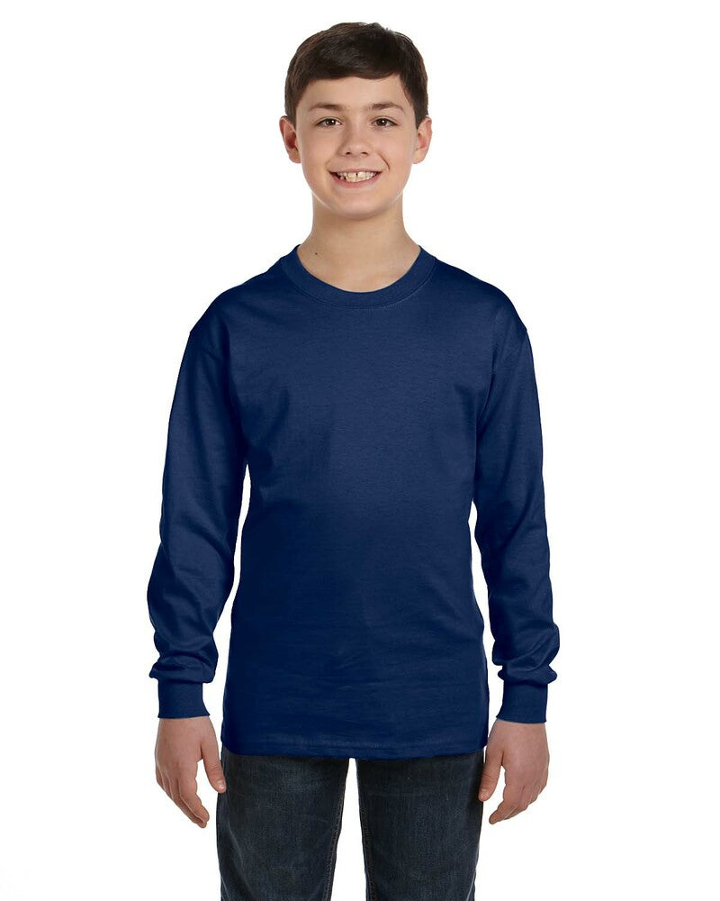 Gildan G540B Youth Heavy Cotton ™ 100% Cotton Long Sleeve T-Shirt