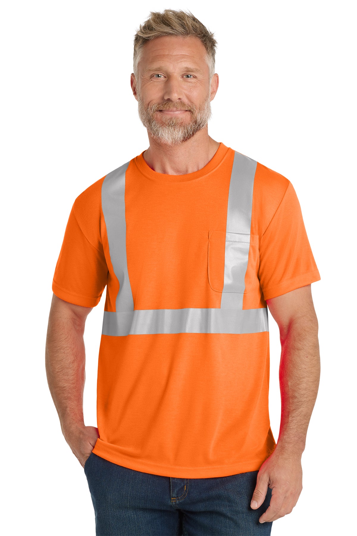 CS401  CornerStone® ANSI 107 Class 2 Safety T-Shirt REFLECTIVE