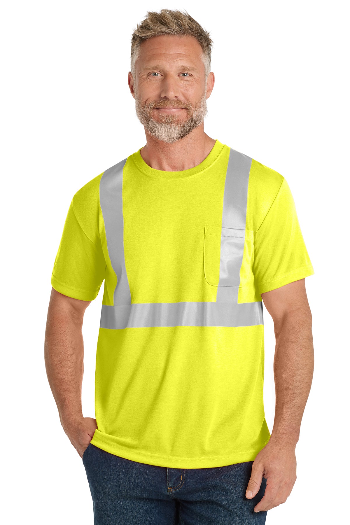 CS401  CornerStone® ANSI 107 Class 2 Safety T-Shirt REFLECTIVE