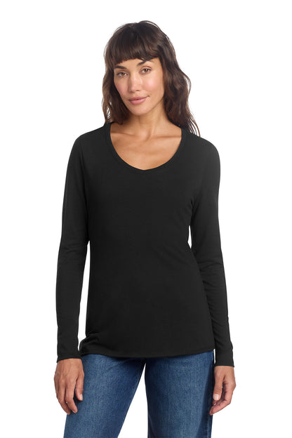 DT135 District® Women’s Perfect Tri® Long Sleeve V-Neck Tee