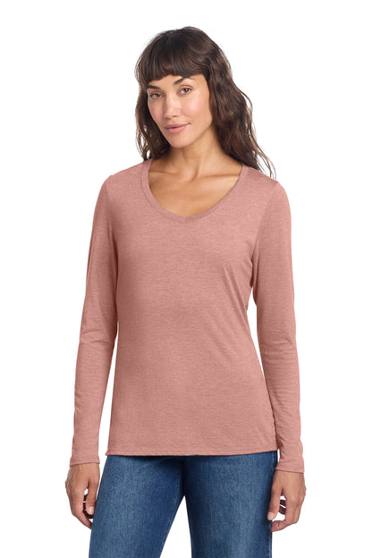 DT135 District® Women’s Perfect Tri® Long Sleeve V-Neck Tee