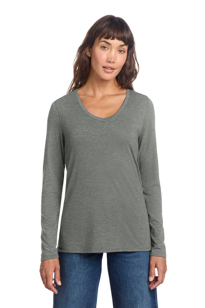 DT135 District® Women’s Perfect Tri® Long Sleeve V-Neck Tee