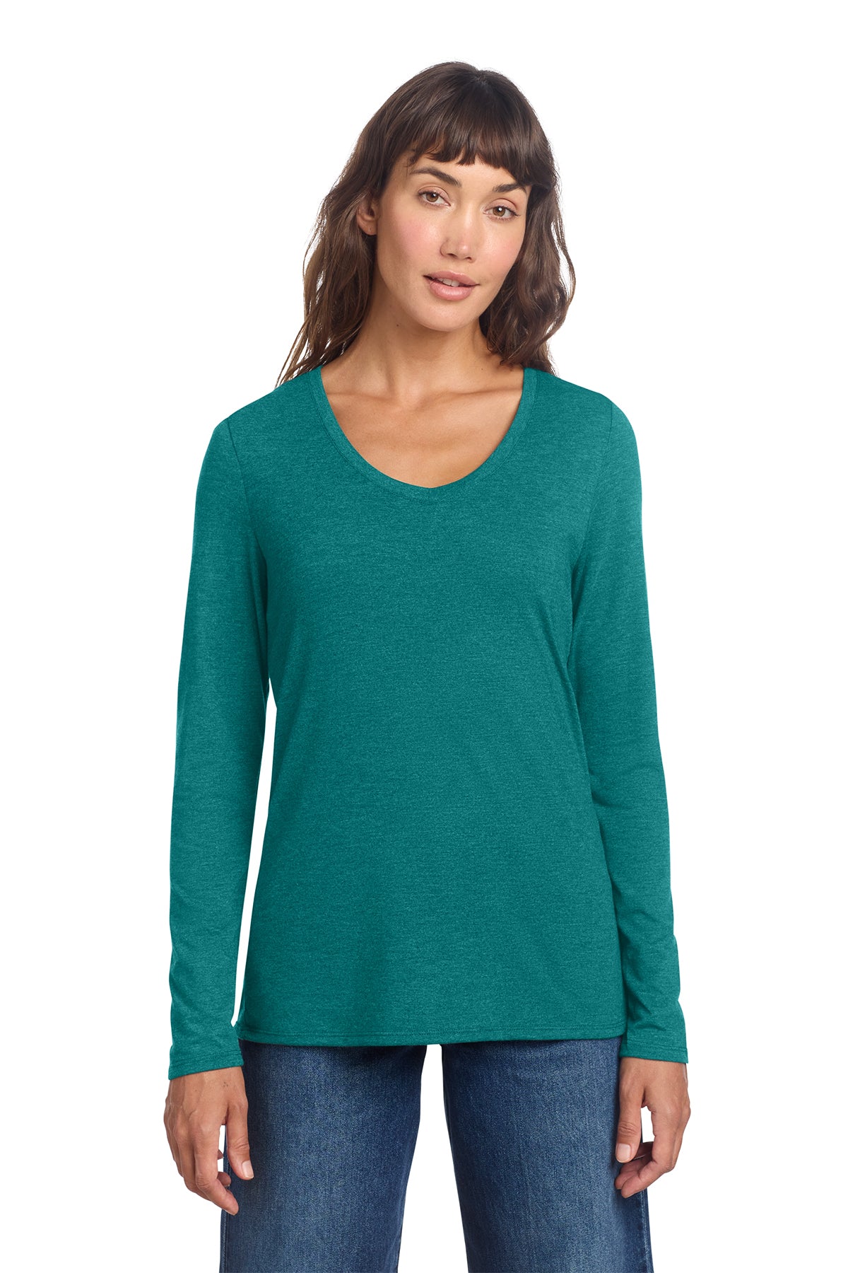 DT135 District® Women’s Perfect Tri® Long Sleeve V-Neck Tee