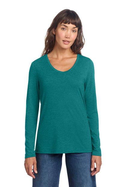 DT135 District® Women’s Perfect Tri® Long Sleeve V-Neck Tee