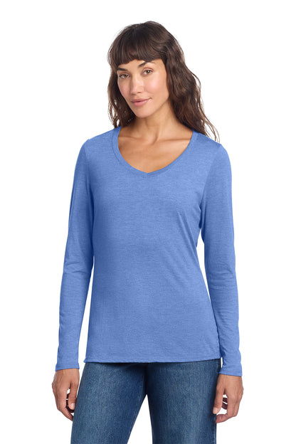 DT135 District® Women’s Perfect Tri® Long Sleeve V-Neck Tee