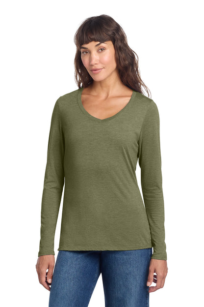 DT135 District® Women’s Perfect Tri® Long Sleeve V-Neck Tee