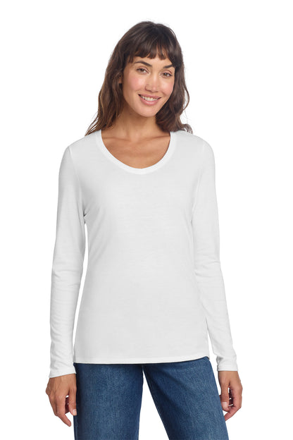 DT135 District® Women’s Perfect Tri® Long Sleeve V-Neck Tee