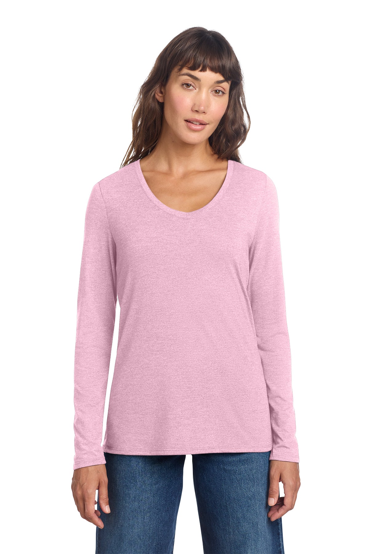 DT135 District® Women’s Perfect Tri® Long Sleeve V-Neck Tee