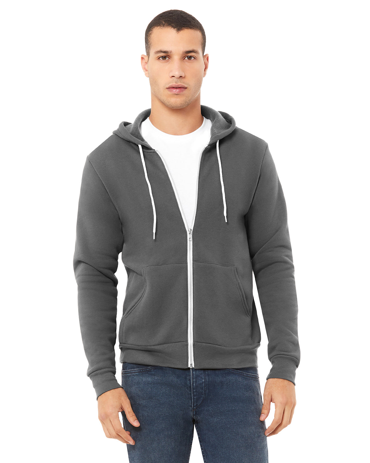 Bella + Canvas 3739 Unisex Sponge Fleece Full-Zip Hooded Sweatshirt