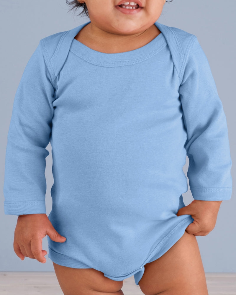 Rabbit Skins 4411 Infant Long Sleeve Baby Rib Bodysuit