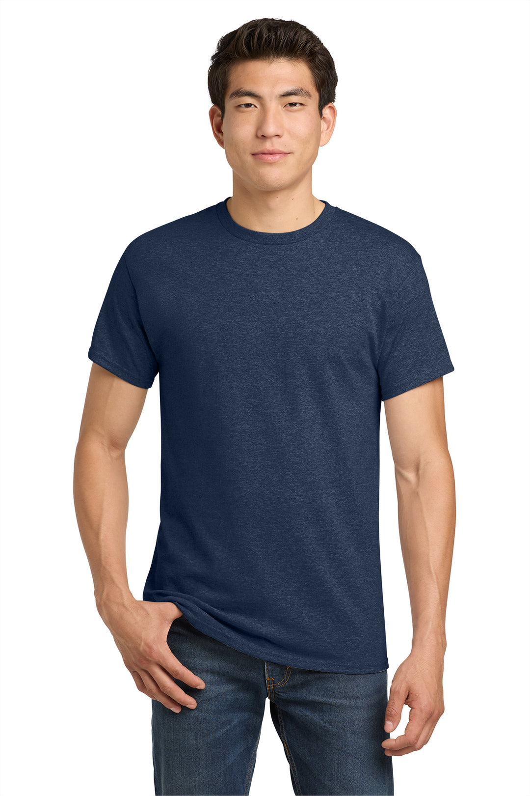 5000 Gildan Heavy Cotton T-Shirt - Heather Navy