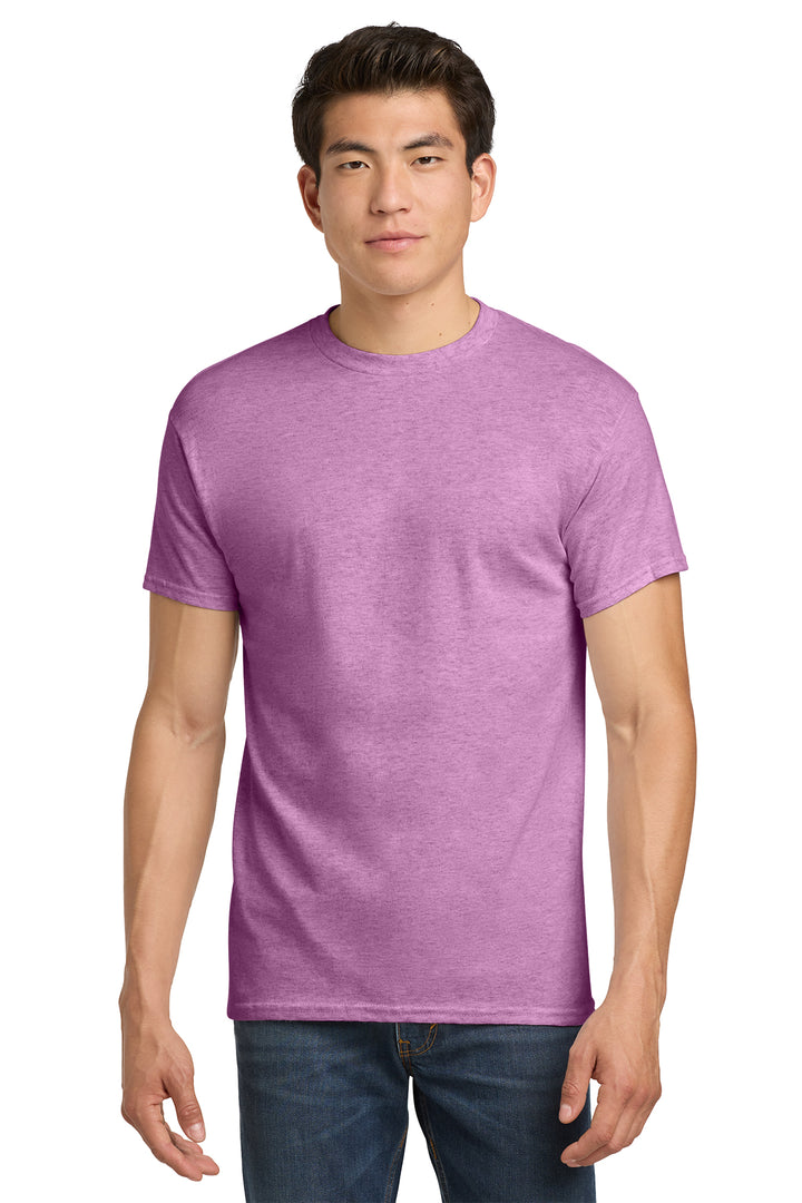 5000 Gildan Heavy Cotton T-Shirt - Heather Radiant Orchid