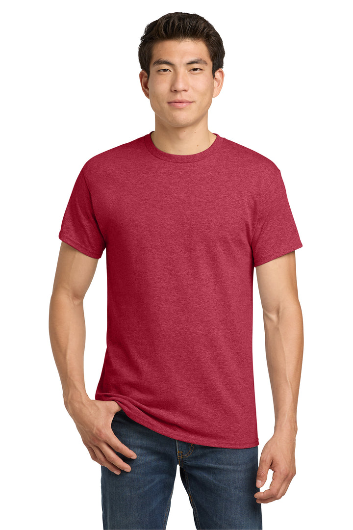 5000 Gildan Heavy Cotton T-Shirt - Heather Red
