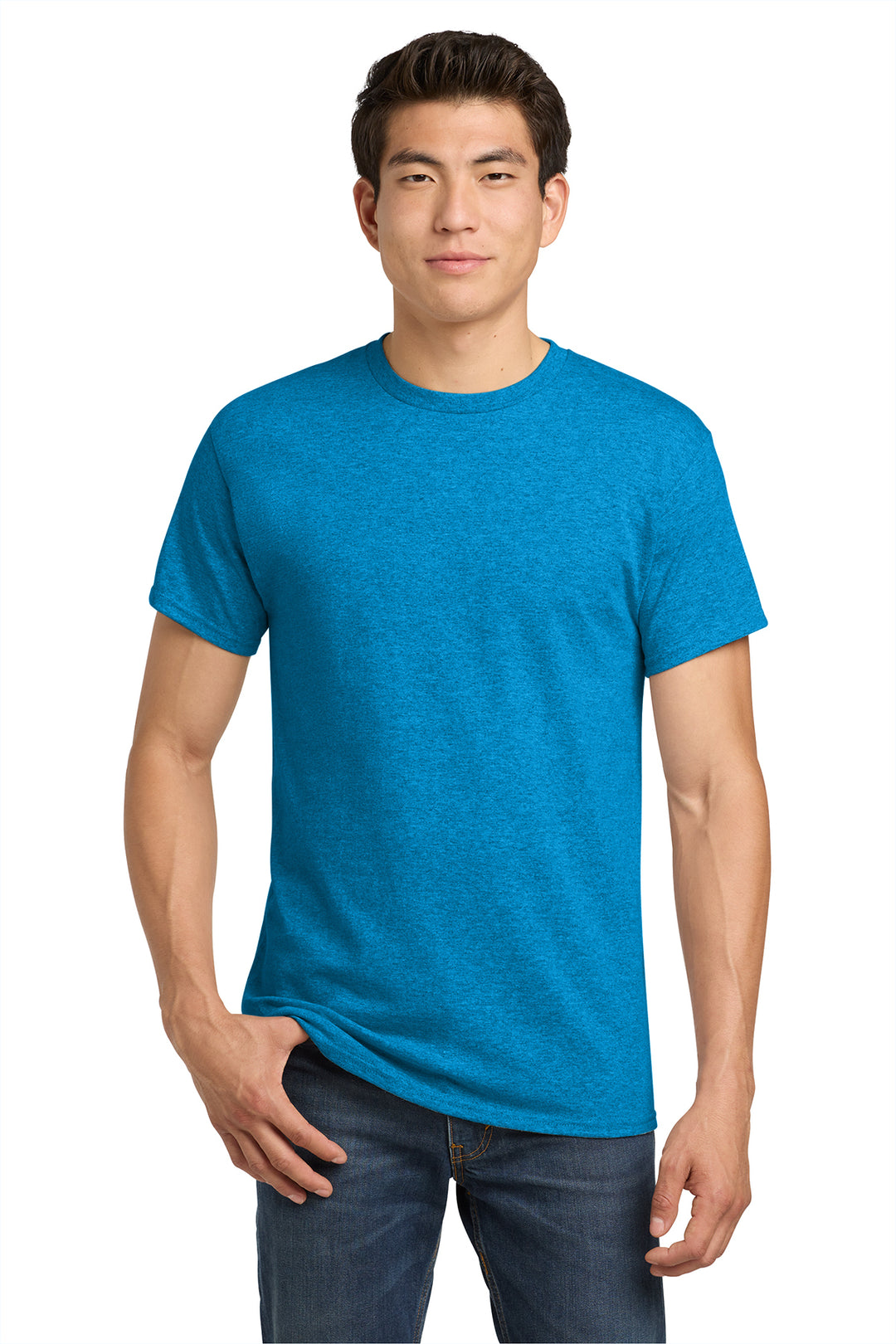 5000 Gildan Heavy Cotton T-Shirt - Heather Sapphire