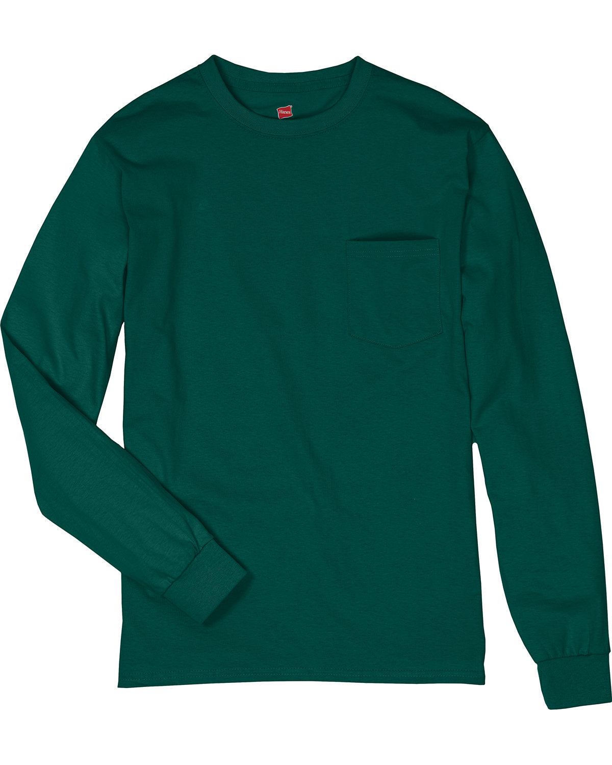 5596 Hanes Men's Authentic-T Long-Sleeve Pocket T-Shirt