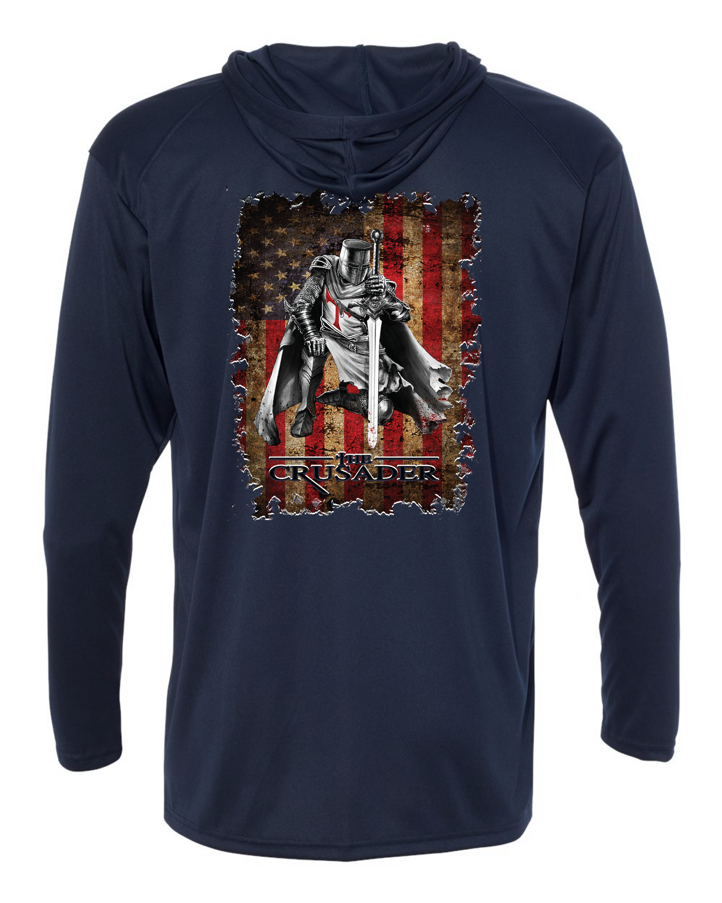 Crusader Badger 4105 - Long-Sleeve Performance Hooded Tee