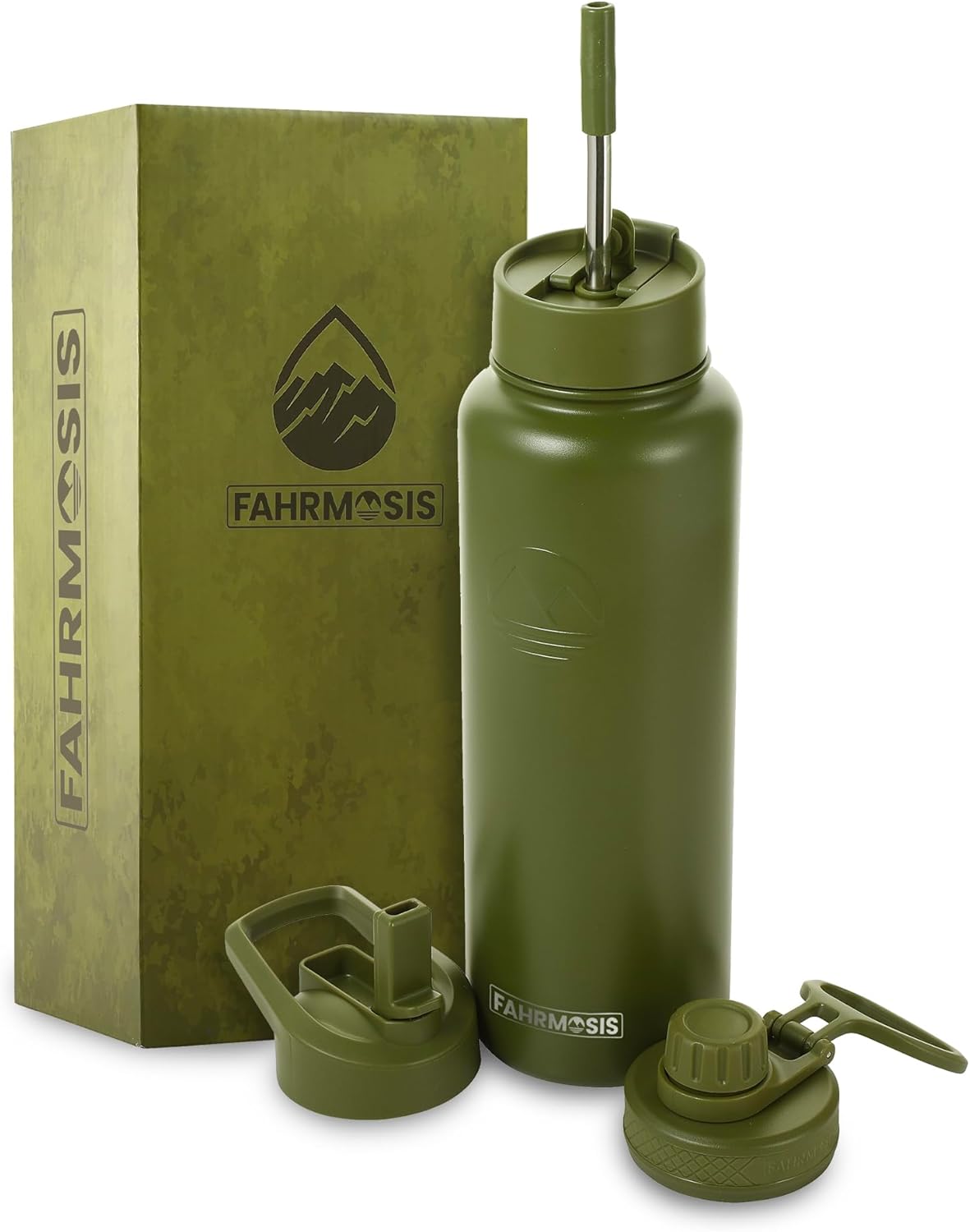 40 Oz Water Bottle - Army Green