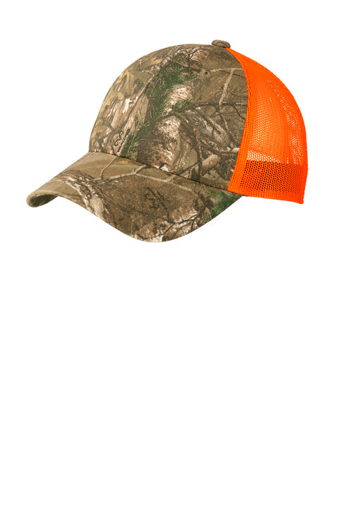 C930 Port Authority® Structured Camouflage Mesh Back Cap