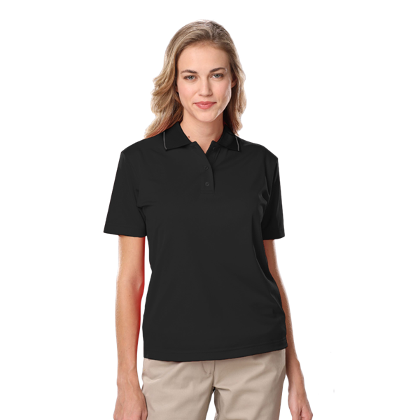 Tipped Polos BG6301 Ladies' s Striped Trim Value Polo