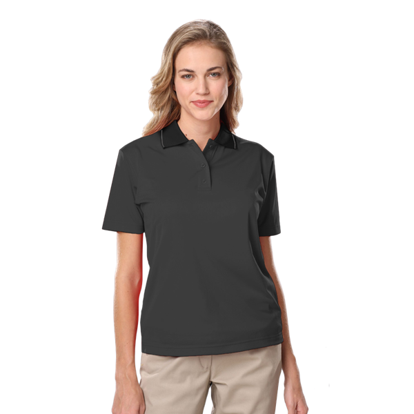 Tipped Polos BG6301 Ladies' s Striped Trim Value Polo