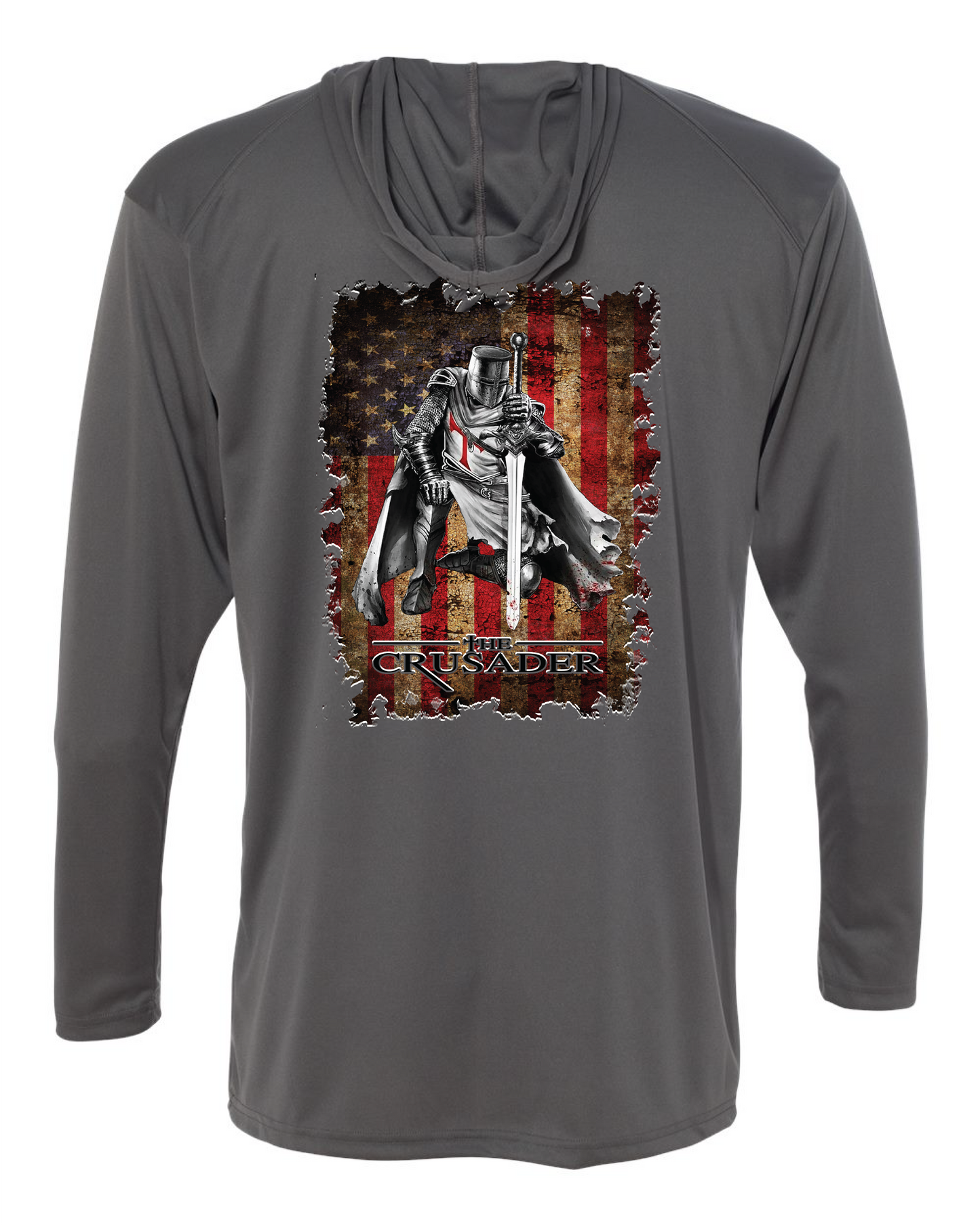 Crusader Badger 4105 - Long-Sleeve Performance Hooded Tee