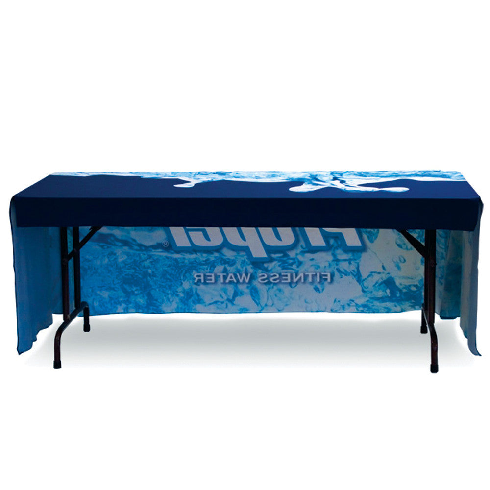 6 ft. Custom Table Cover – Open Back