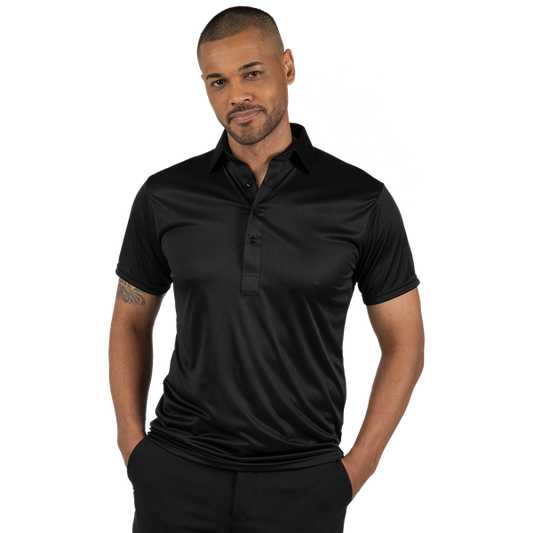 Blue Generation BG7007 Mens Bonded Collar Dress Polo