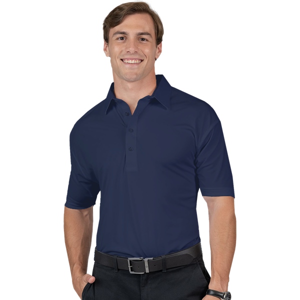 Blue Generation BG7007 Mens Bonded Collar Dress Polo