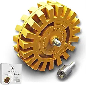 1 PCS Decal Remover Eraser Wheel Tool Kit, 4inch Rubber Power Drill Attachment