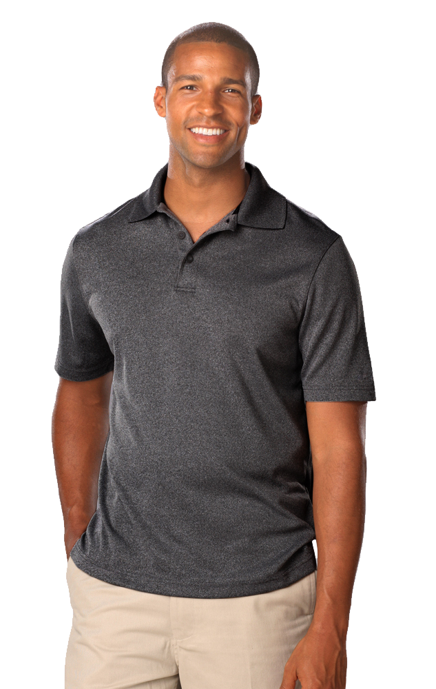 Executive Collection BG7229 Men's Heathered Polo