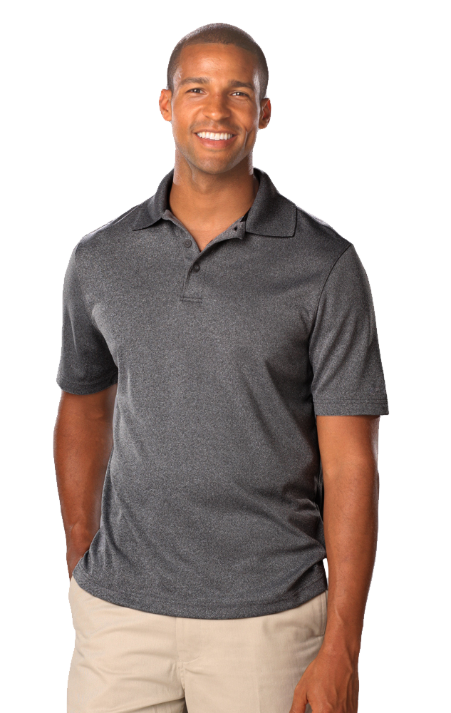 Executive Collection BG7229 Men's Heathered Polo