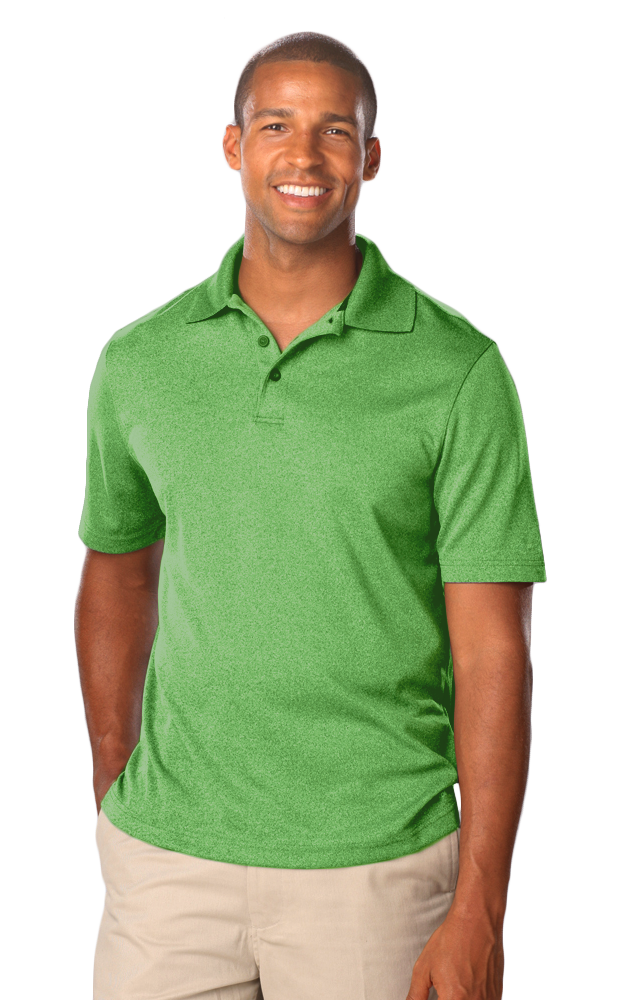 Executive Collection BG7229 Men's Heathered Polo
