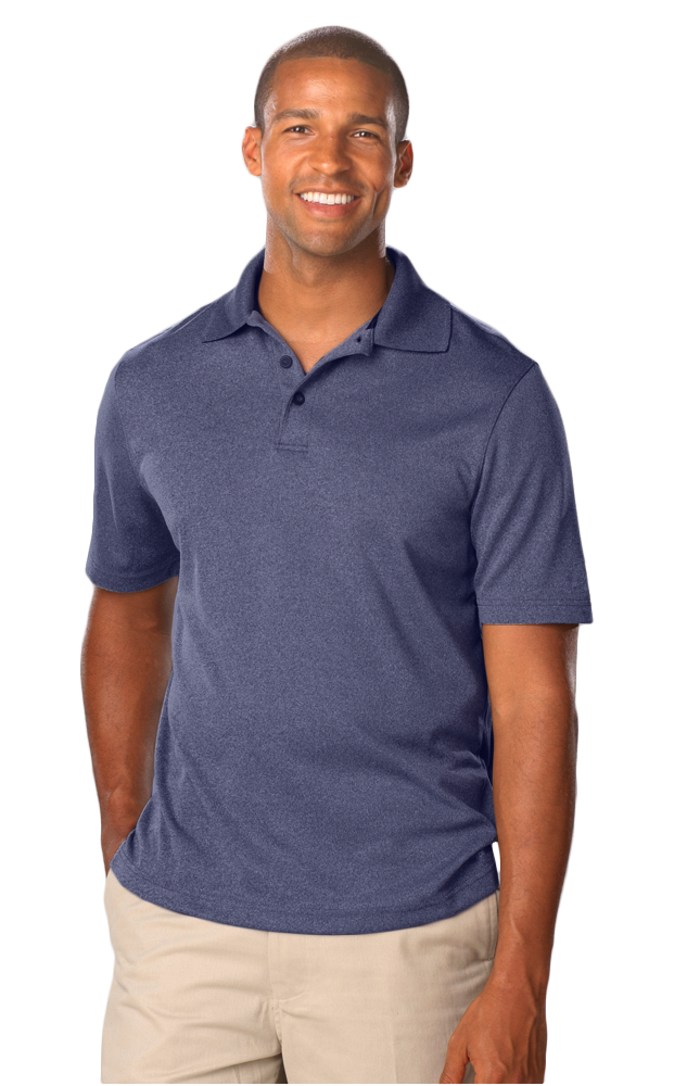 Executive Collection BG7229 Men's Heathered Polo