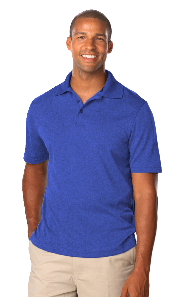 Executive Collection BG7229 Men's Heathered Polo