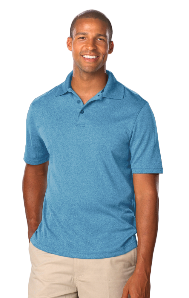 Executive Collection BG7229 Men's Heathered Polo