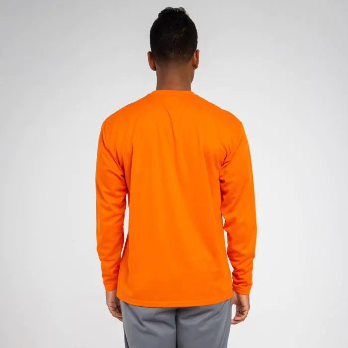 A4 N3253 Men's Long Sleeve Crew Birds Eye Mesh Tee