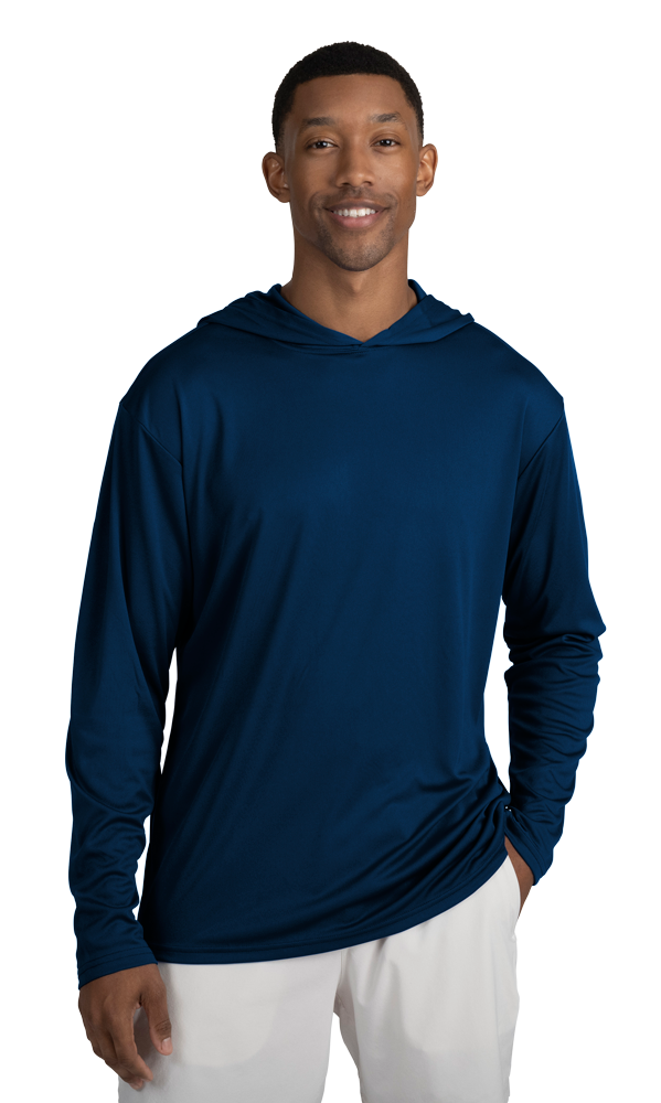 BG7310 Adult Long Sleeve Hooded Tee