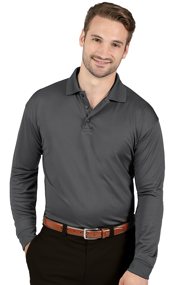 BG7602 Adult Avenger Long Sleeve Polo