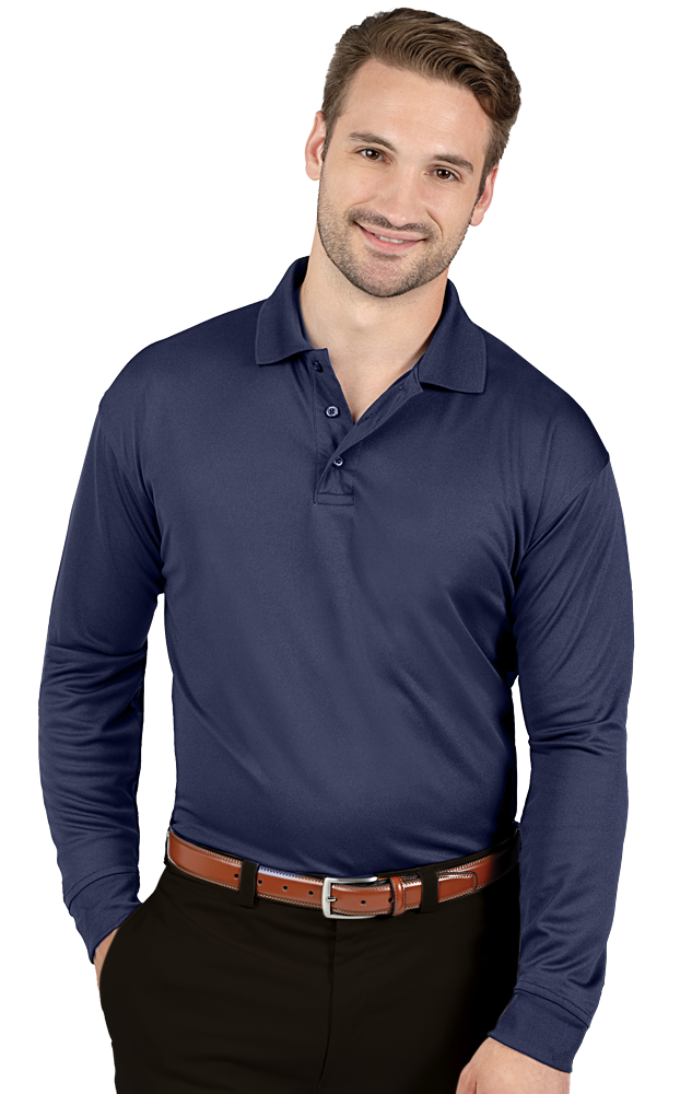 BG7602 Adult Avenger Long Sleeve Polo