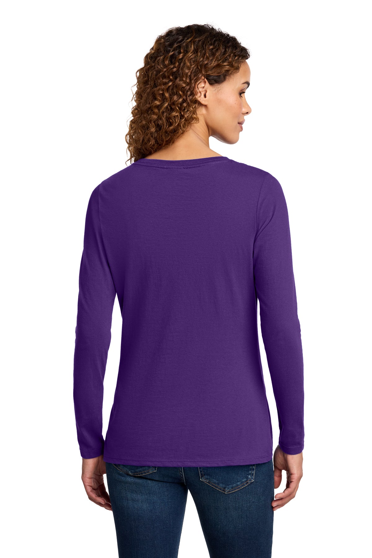 Port & Co™ Women's Long Sleeve Fan Favorite™ V-Neck Tee