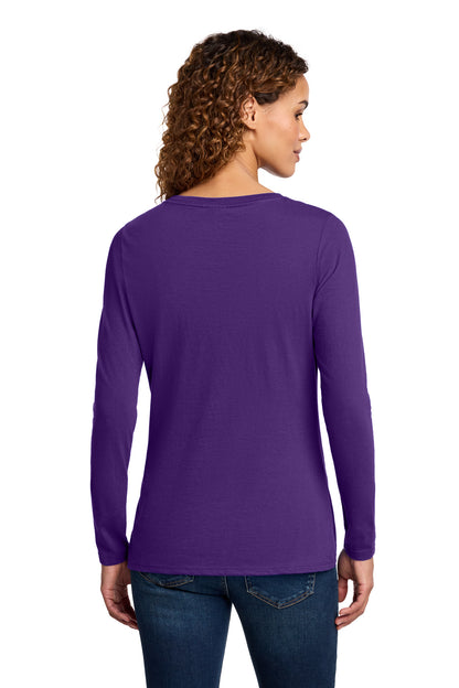 Port & Co™ Women's Long Sleeve Fan Favorite™ V-Neck Tee