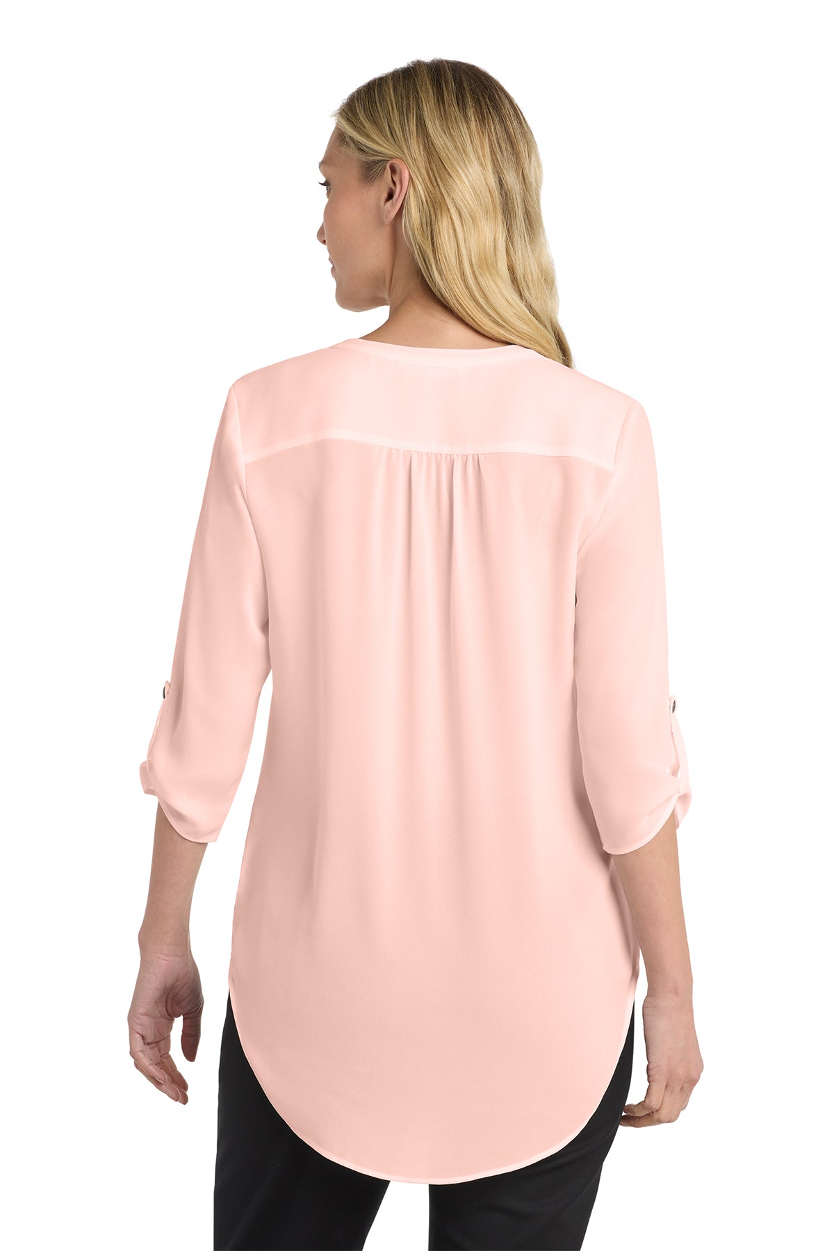 LW701  Port Authority® Women's 3/4-Sleeve Tunic Blouse
