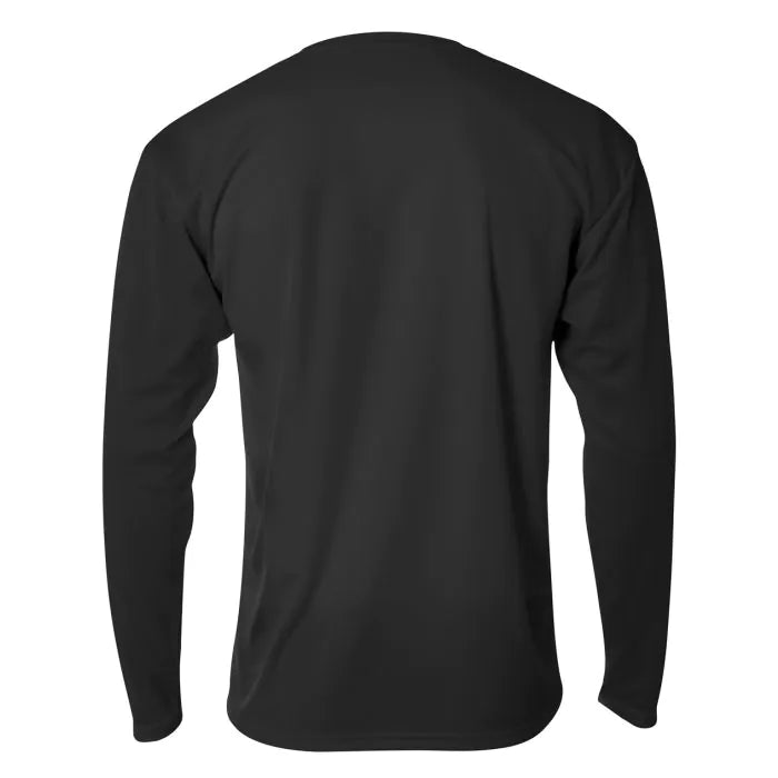 A4 N3253 Men's Long Sleeve Crew Birds Eye Mesh Tee