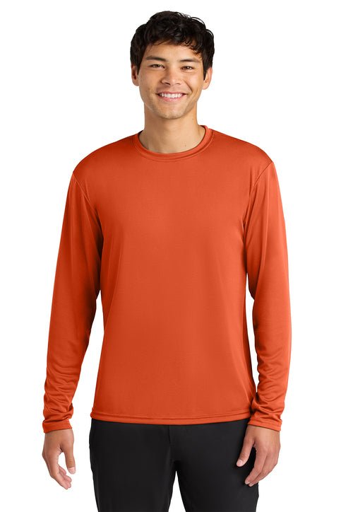 A4 N3165 Cooling Performance Long Sleeve Tee - Athletic Orange
