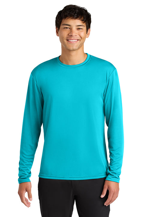 A4 N3165 Cooling Performance Long Sleeve Tee - Electric Blue